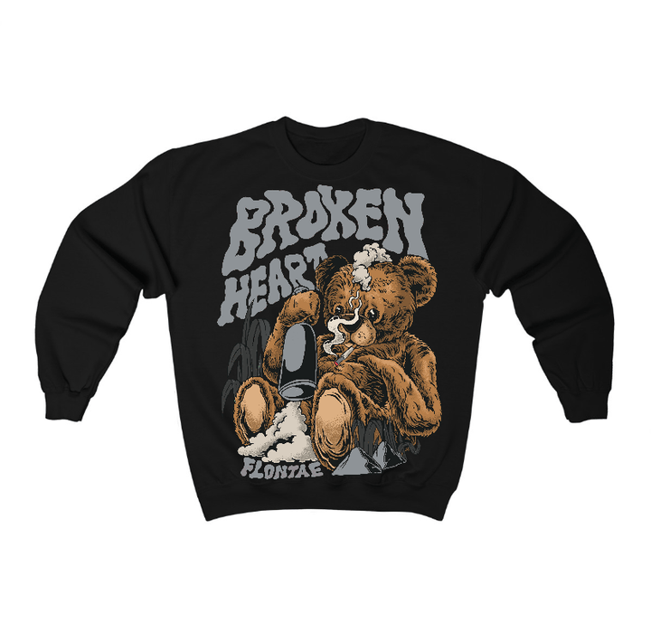 Fear 4s Flontae Crewneck Sweatshirt Broken Heart Graphic