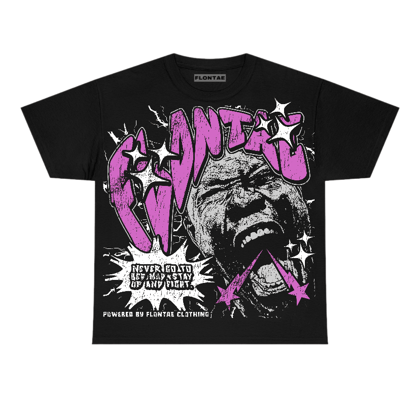 Hyper Violet 4s Flontae T-Shirt Never Quit Graphic