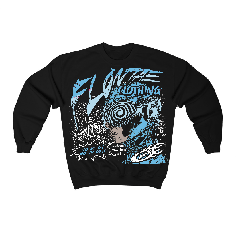 Legend Blue 11s Flontae Crewneck Sweatshirt Justify Graphic