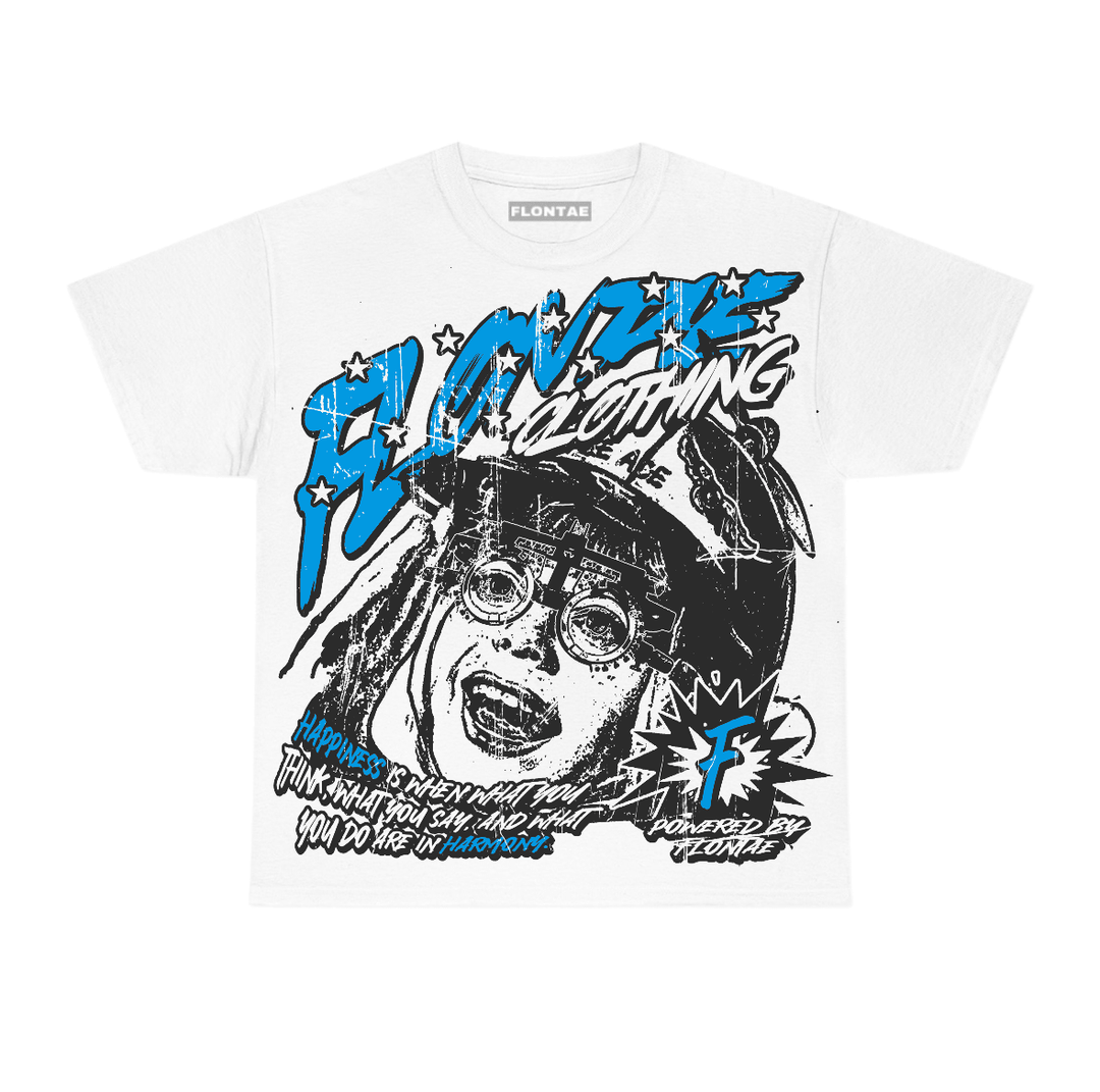 University Blue Reimagined 1s Flontae T-Shirt Always Smile Graphic