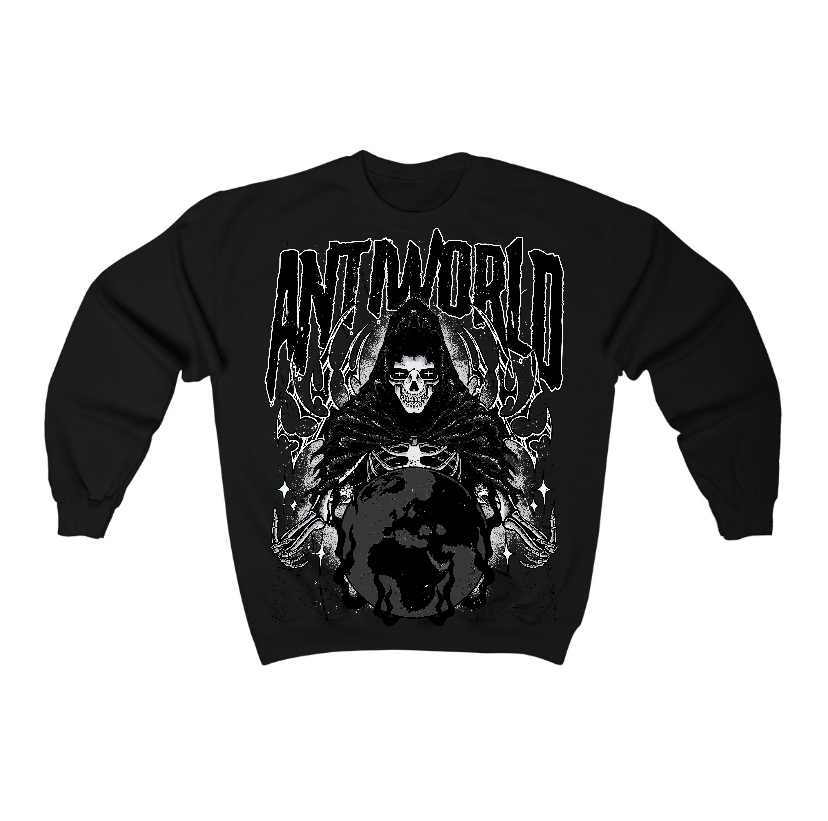 Black Cat 3s Flontae Crewneck Sweatshirt Lonely Graphic