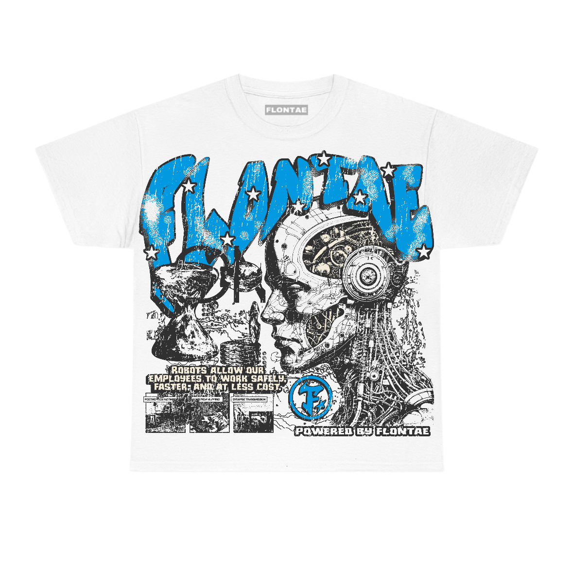 University Blue Reimagined 1s Flontae T-Shirt Smartness Graphic