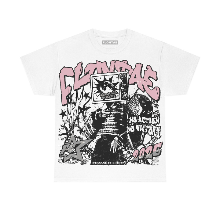 “Pink Foam” 95s Flontae T-Shirt No Victory Graphic