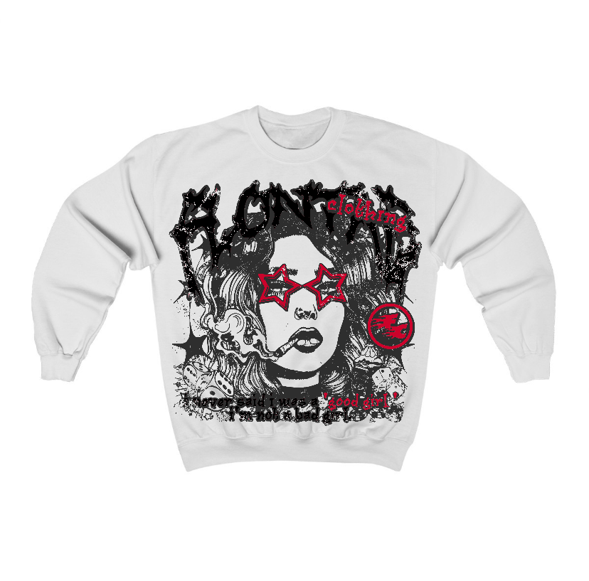 Red Taxi 12s Flontae Crewneck Sweatshirt Keep Quiet Graphic