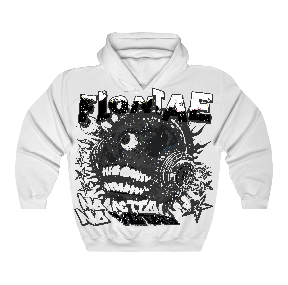 Black Cat 4s Flontae Hoodie World Domination Graphic