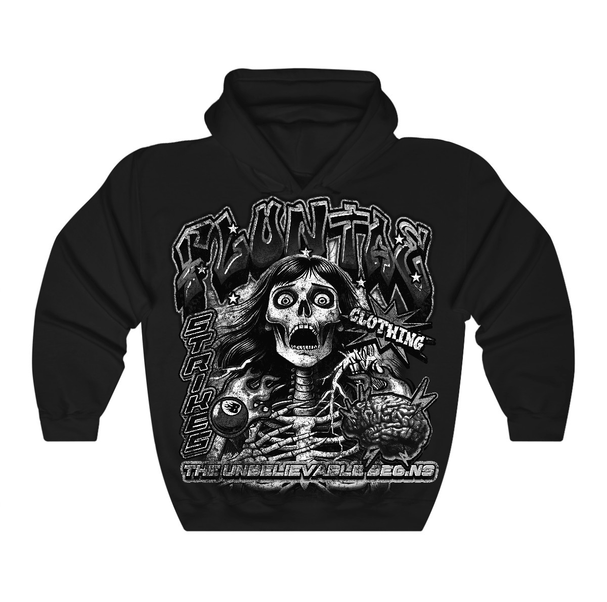 Black Cat 4s Flontae Hoodie Believe Me Graphic