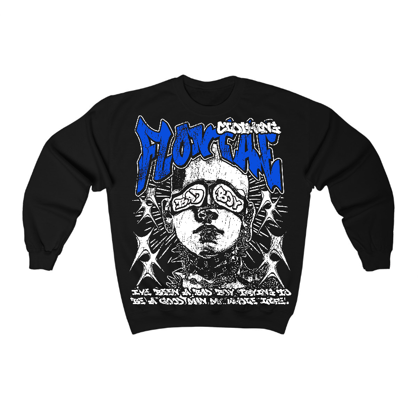 Blueberry 12s Flontae Crewneck Sweatshirt Be Good Graphic