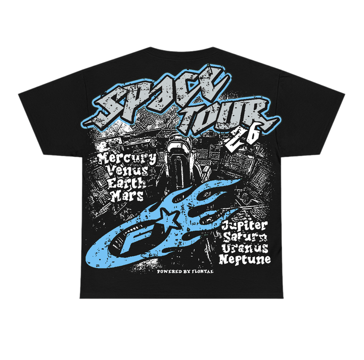 Black University Blue 5s Flontae T-Shirt Get Around Graphic