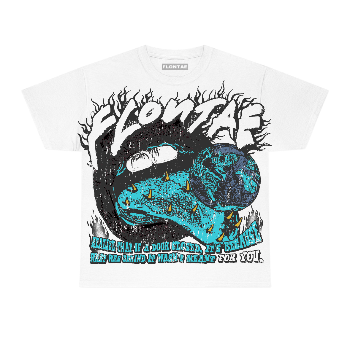 Gamma Blue 11s Flontae T-Shirt Don't Worry Graphic