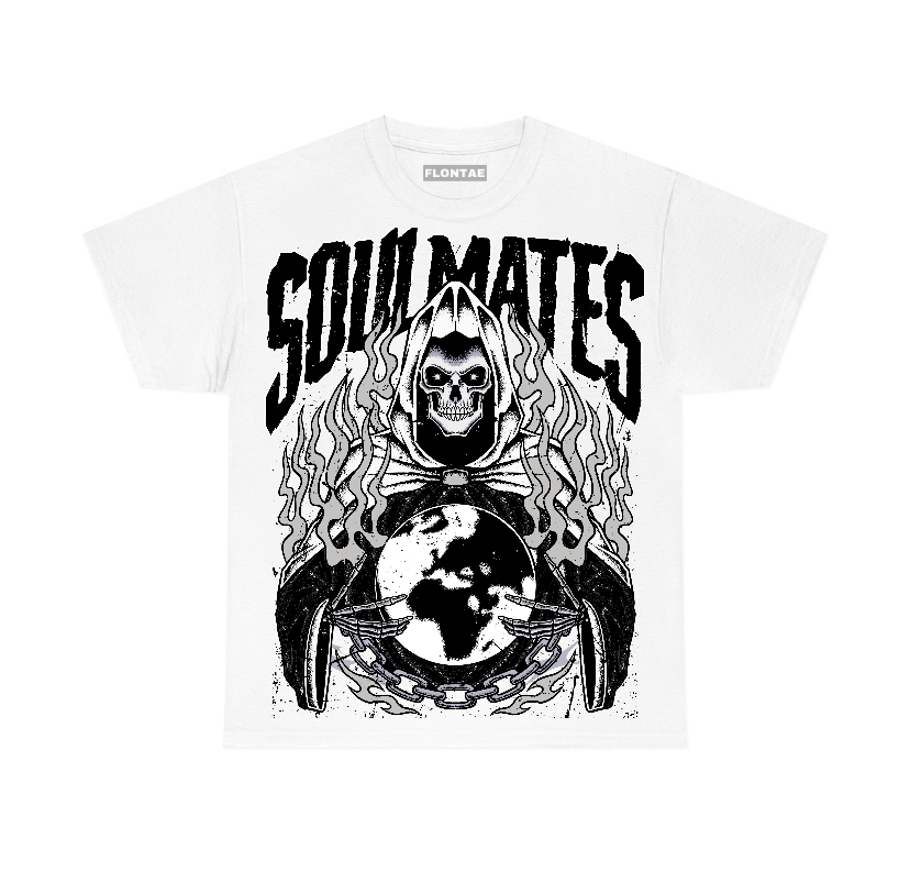 85 Metallic Black 1s Low Flontae T-Shirt Soulmates Graphic