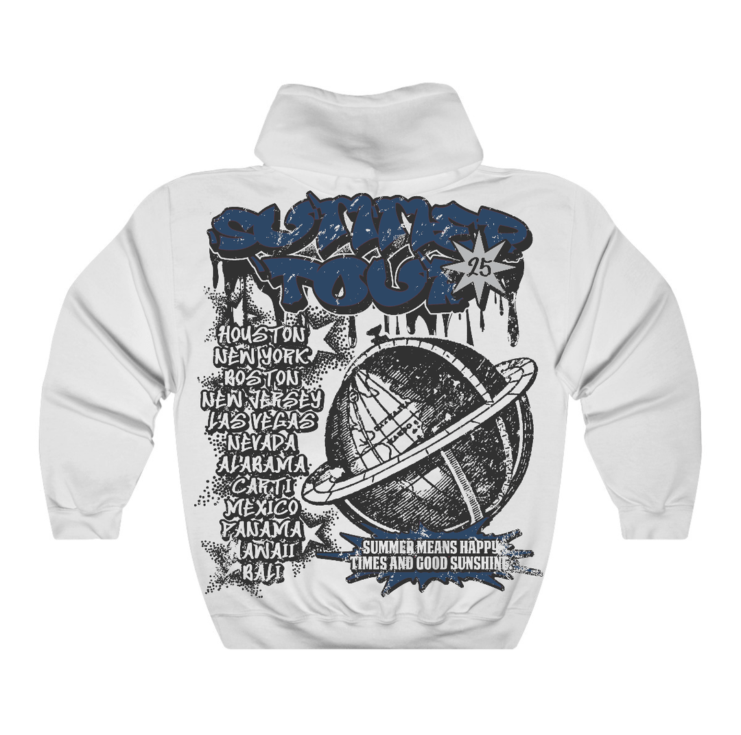 French Blue 12s Flontae Hoodie Happiness Graphic