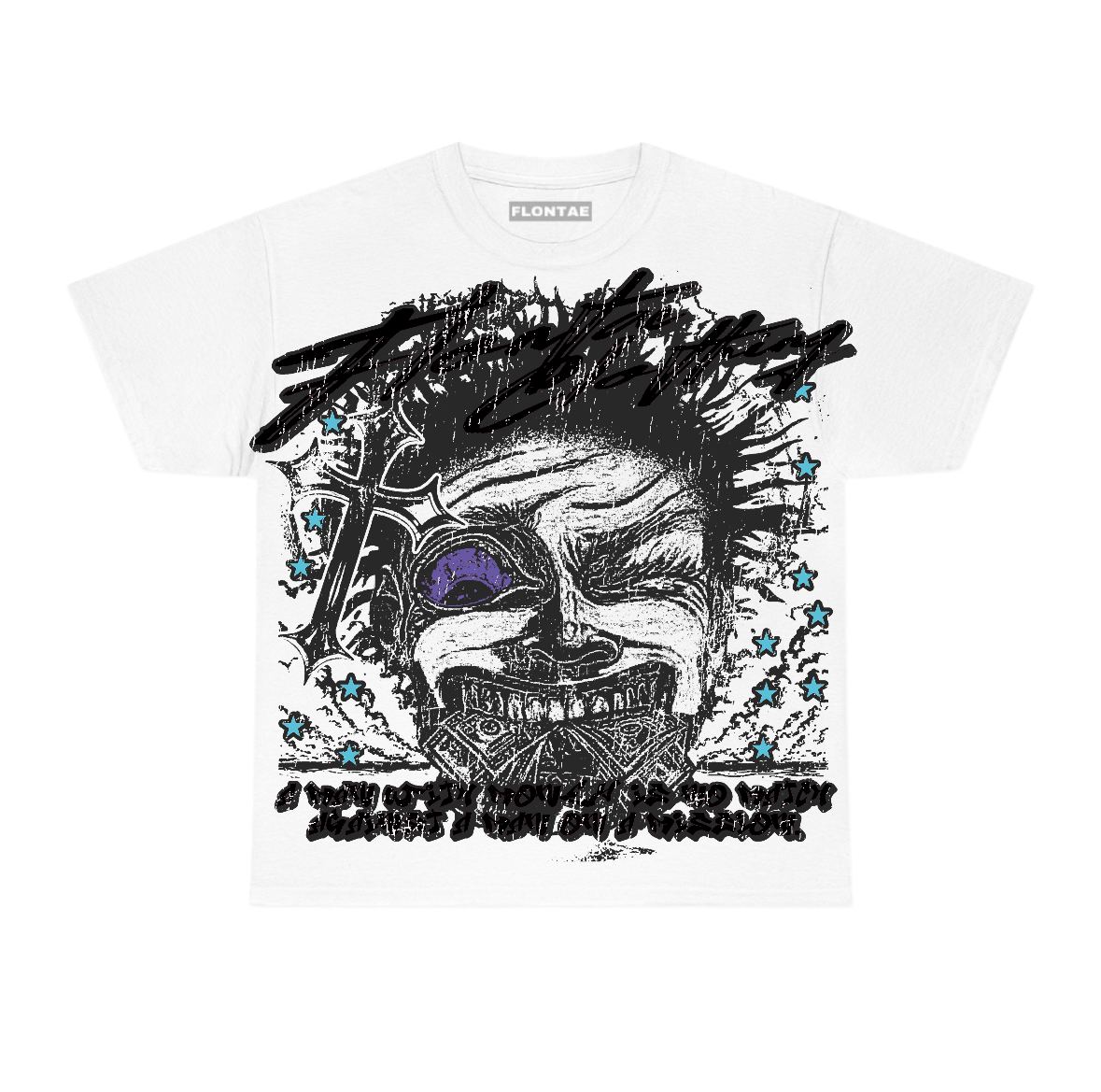Aqua 8s Flontae T-Shirt Nothing Else Graphic