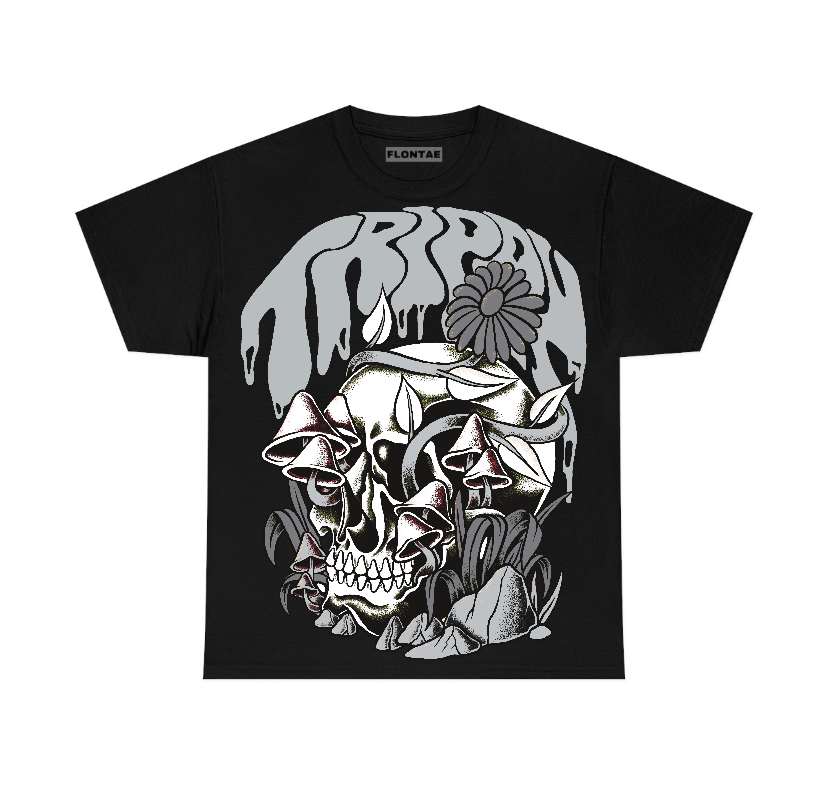 Wolf Grey 12s Flontae T-Shirt Trippin Graphic