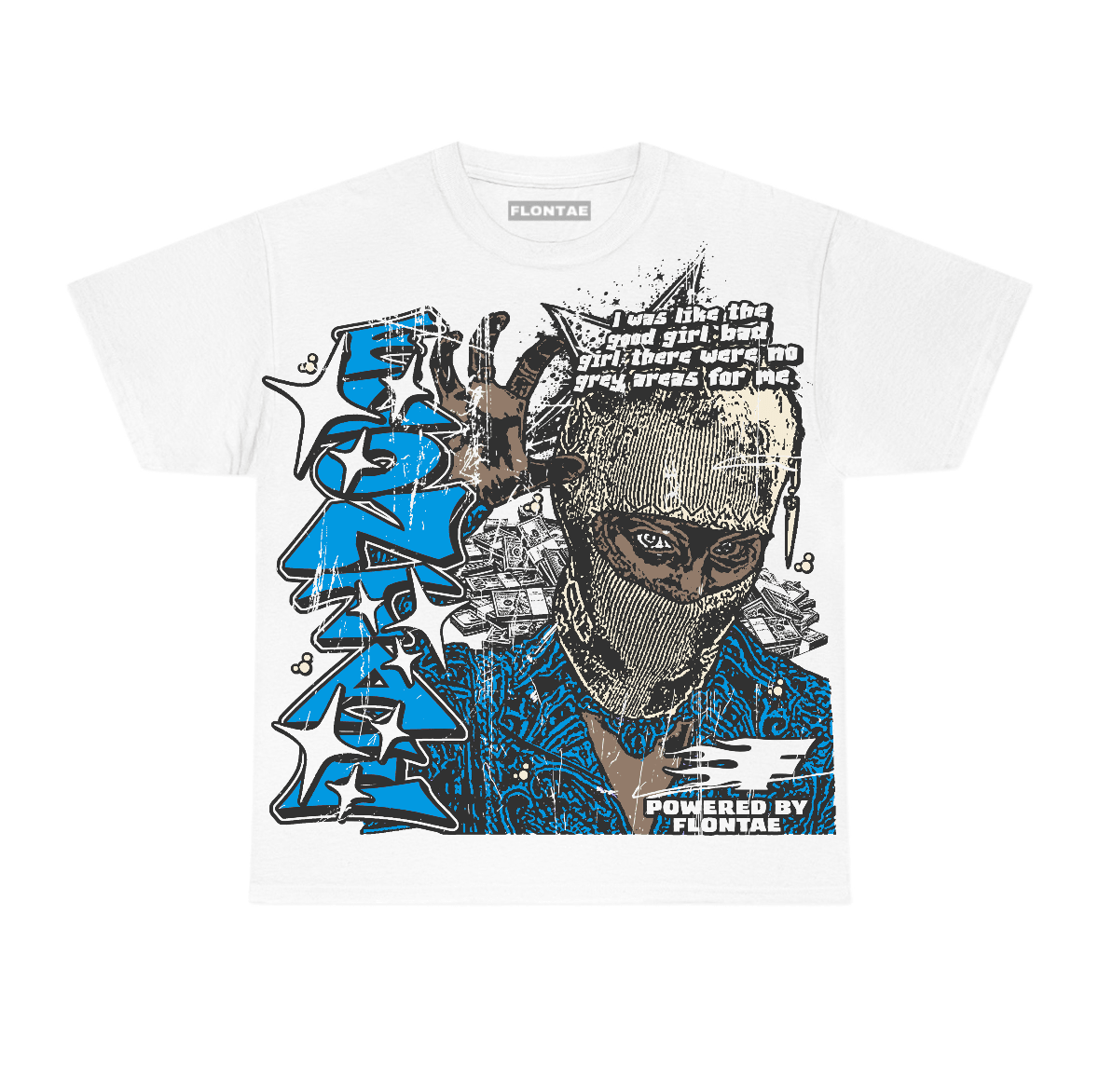 University Blue Reimagined 1s Flontae T-Shirt Used To This Graphic