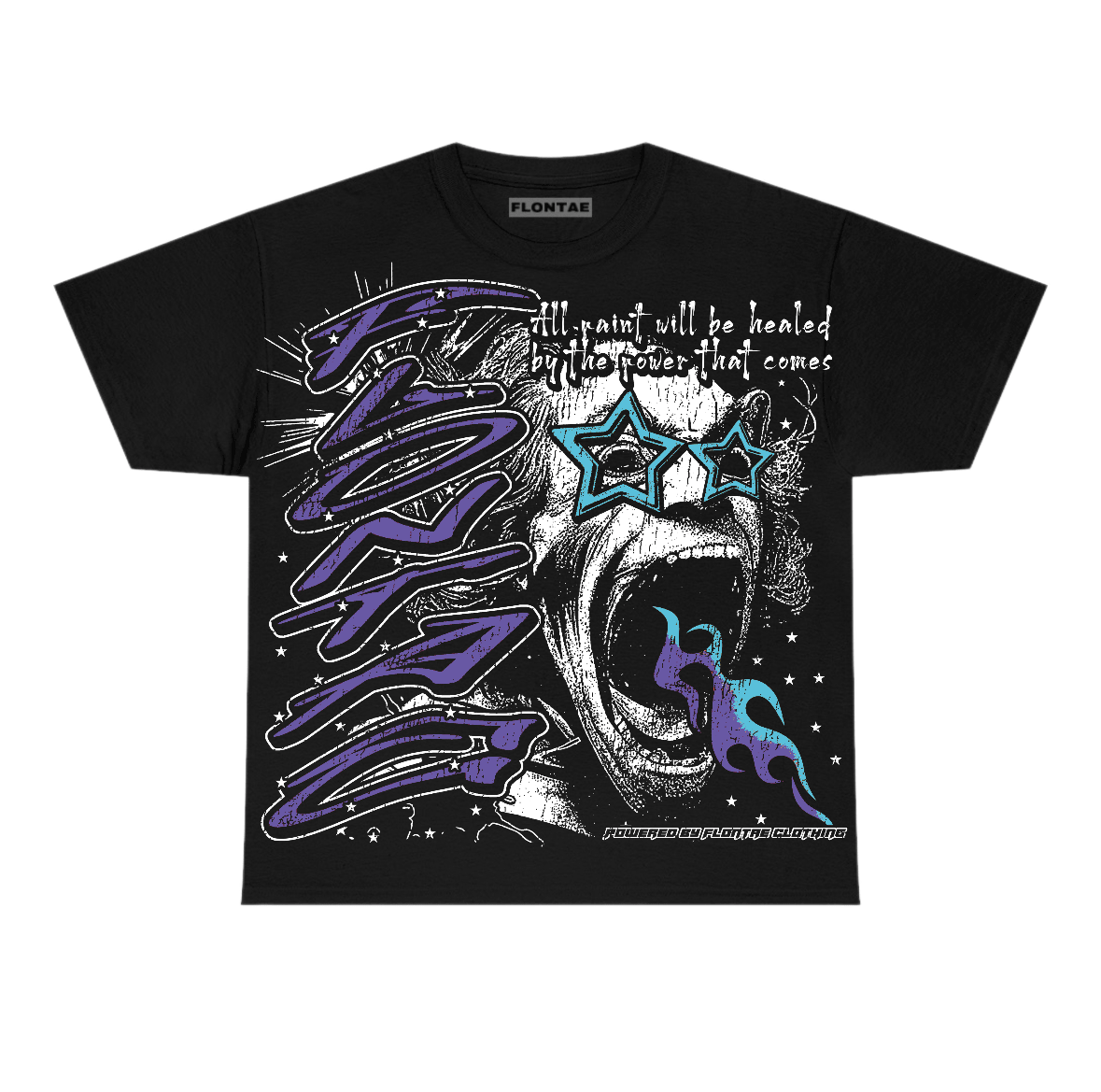 Aqua 8s Flontae T-Shirt Wonder Graphic