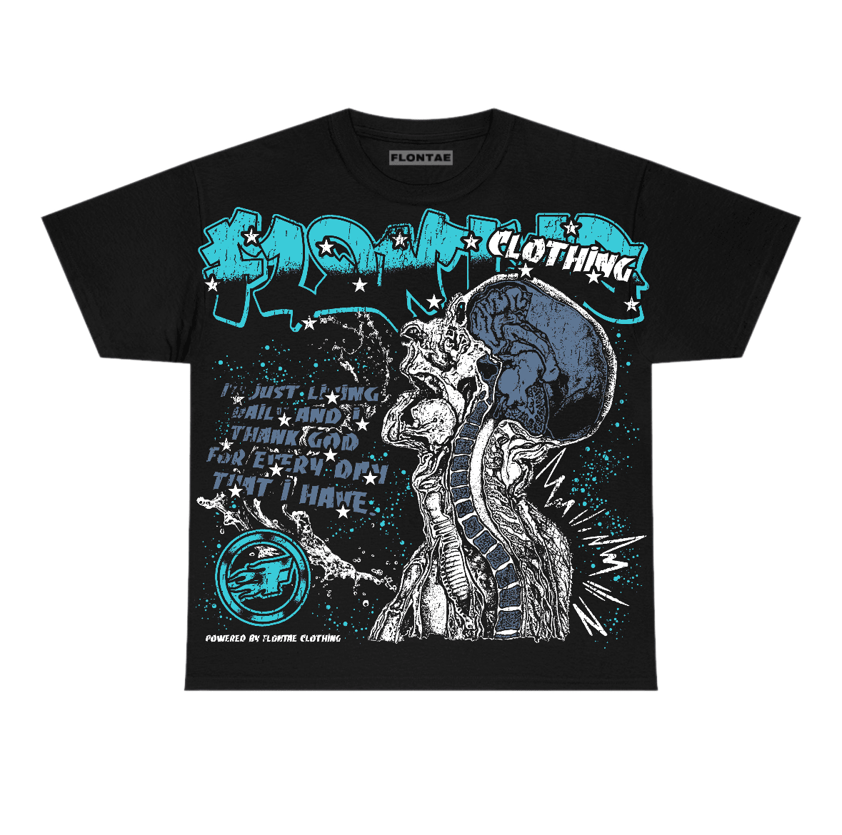 Gamma Blue 11s Flontae T-Shirt Not Losing Graphic