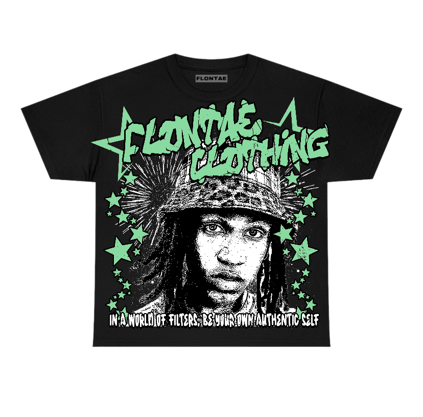 Green Glow 1s Flontae T-Shirt Be Yourself Graphic