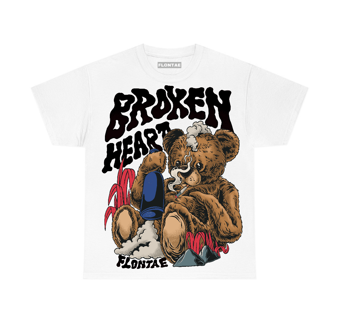 Rare Air 4s Flontae T-Shirt Broken Heart Graphic