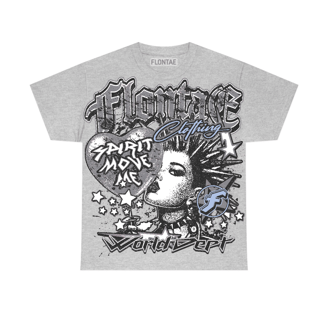 Wolf Grey 5s Flontae T-Shirt Soul Motivation Graphic