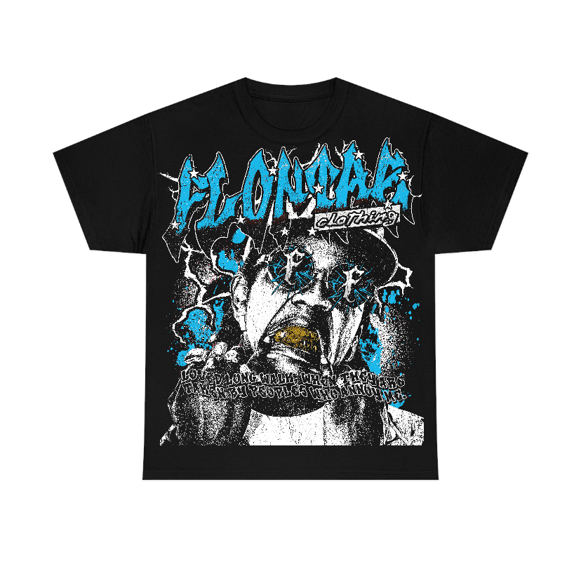 Powder Blue 9s Flontae T-Shirt Annoy Graphic