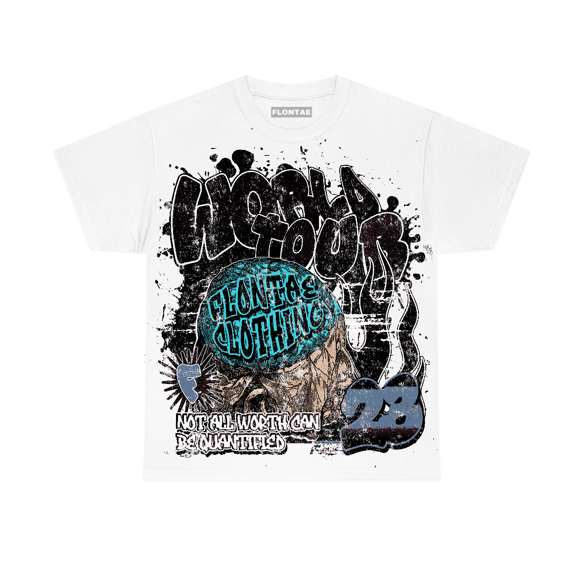 Gamma Blue 11s Flontae T-Shirt Intelligence Graphic