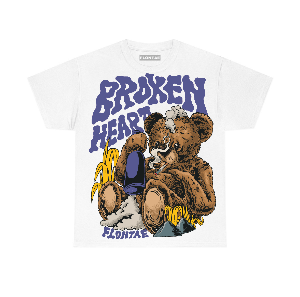 Lakeshow 4s Flontae T-Shirt Broken Heart Graphic