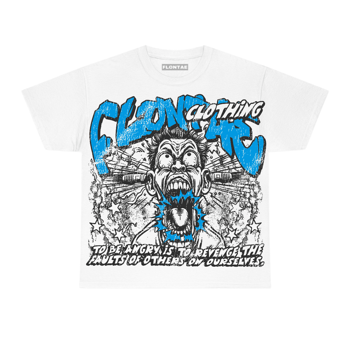 University Blue Reimagined 1s Flontae T-Shirt Revenge Graphic