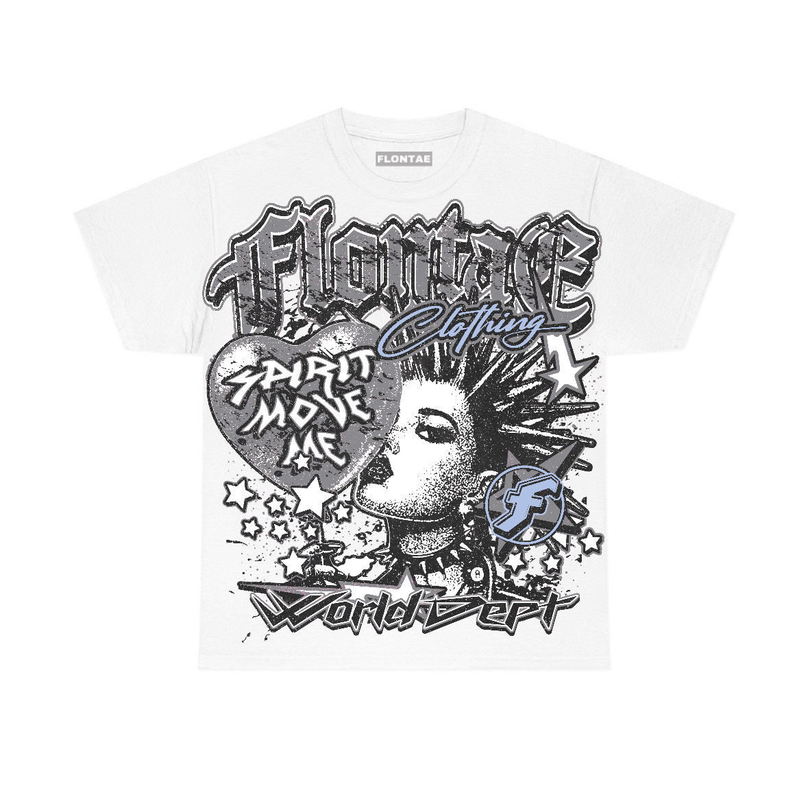 Wolf Grey 5s Flontae T-Shirt Soul Motivation Graphic