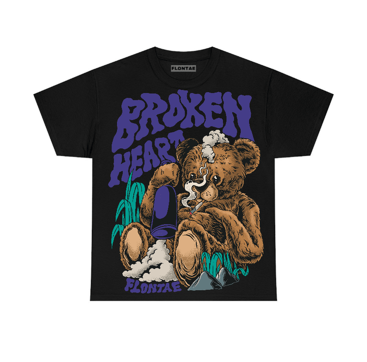 Grape 5s Flontae T-Shirt Broken Heart Graphic