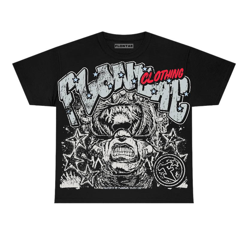 Black Metallic Reimagined 5s Flontae T-Shirt No Composure Graphic