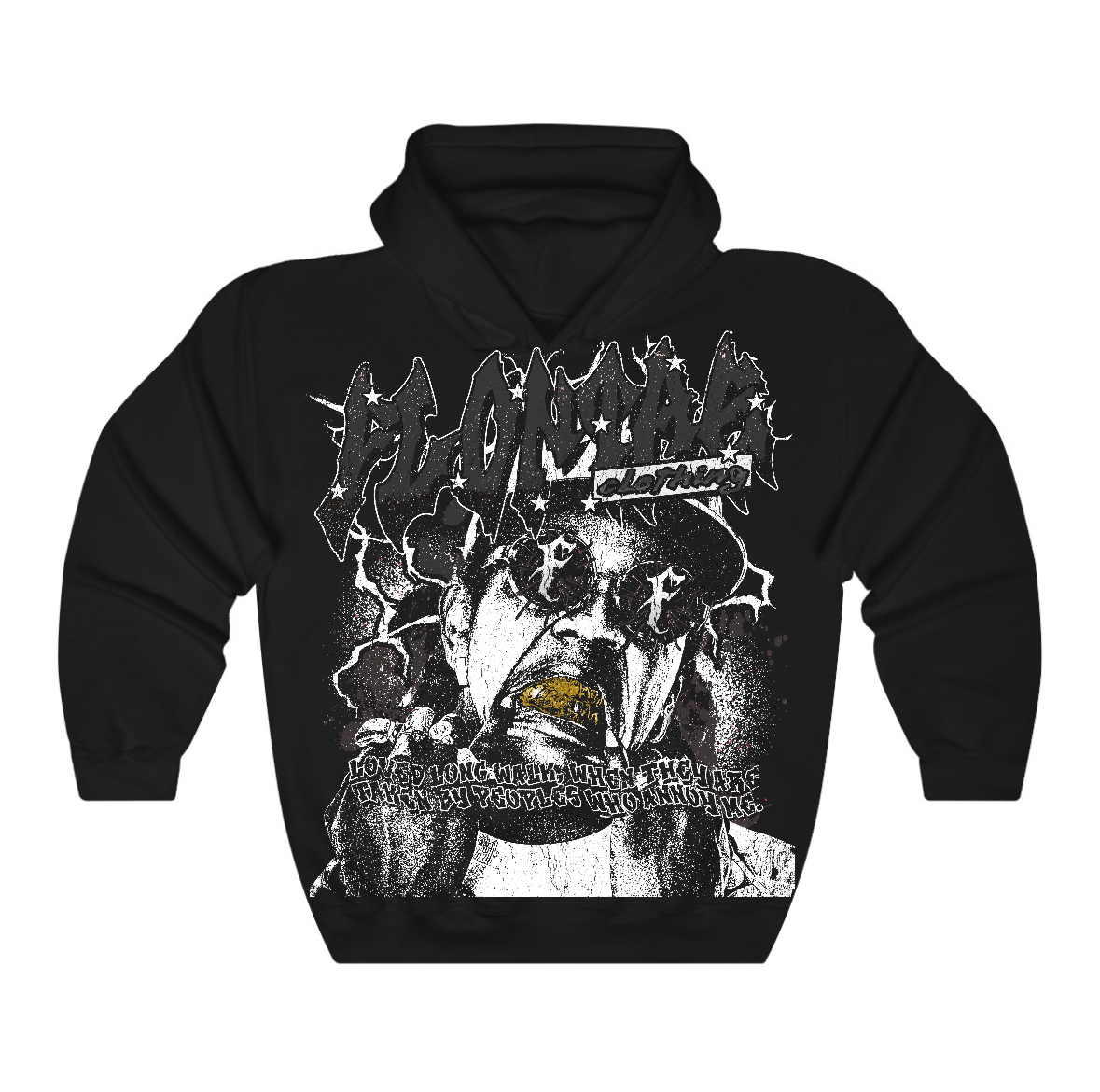 Black Cat 4s Flontae Hoodie Annoy Graphic