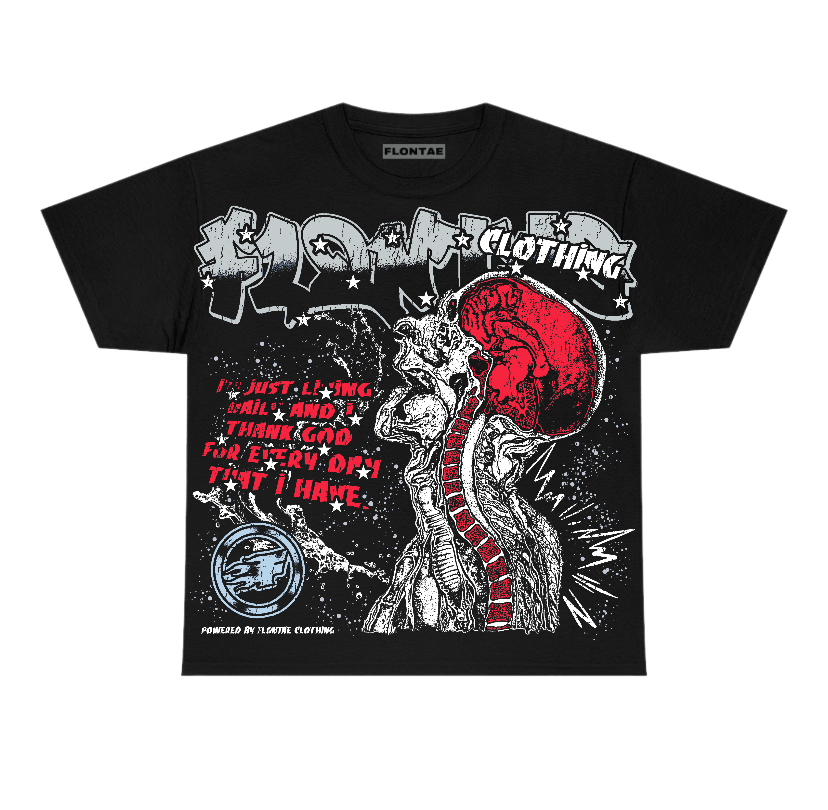 Black Metallic Reimagined 5s Flontae T-Shirt Not Losing Graphic