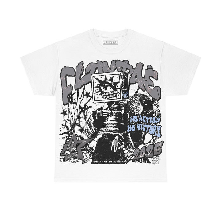 Wolf Grey 5s Flontae T-Shirt No Victory Graphic