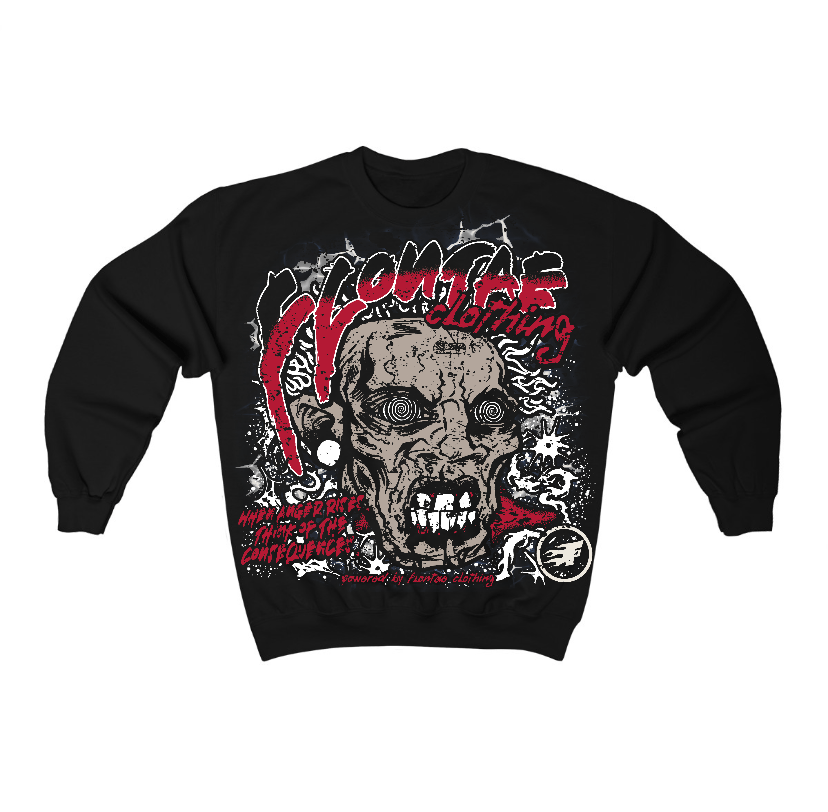 Black Toe Reimagined 1s Flontae Crewneck Sweatshirt Consequences Graphic
