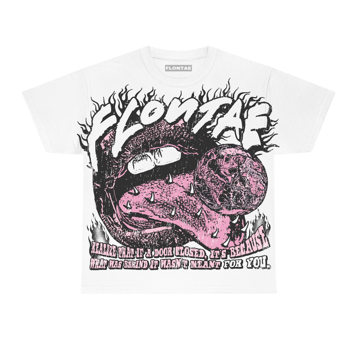 Pearl Pink 12s Flontae T-Shirt Don't Worry Graphic