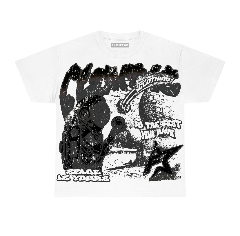 Black Cat 3s Flontae T-Shirt Space Is Yours Graphic