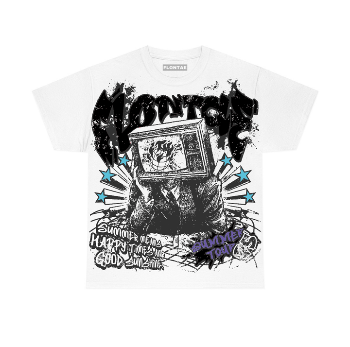 Aqua 8s Flontae T-Shirt Happiness Graphic