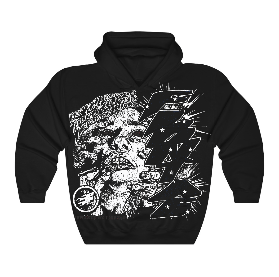 Black Cat 4s Flontae Hoodie Forever Graphic