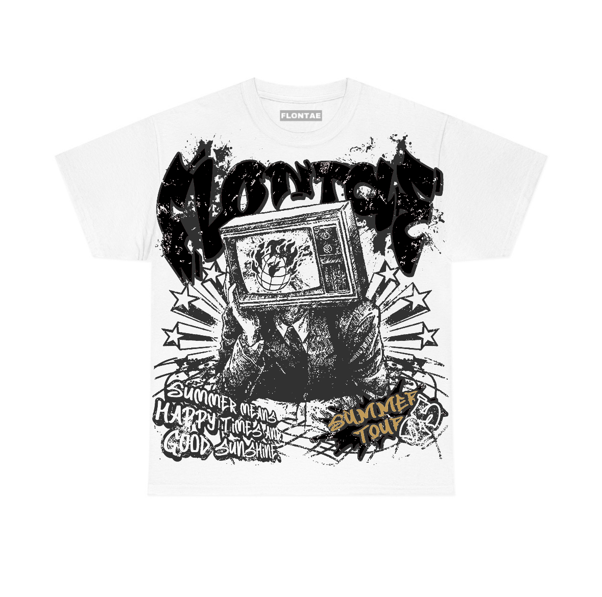 Taxi 12s Flontae T-Shirt Happiness Graphic