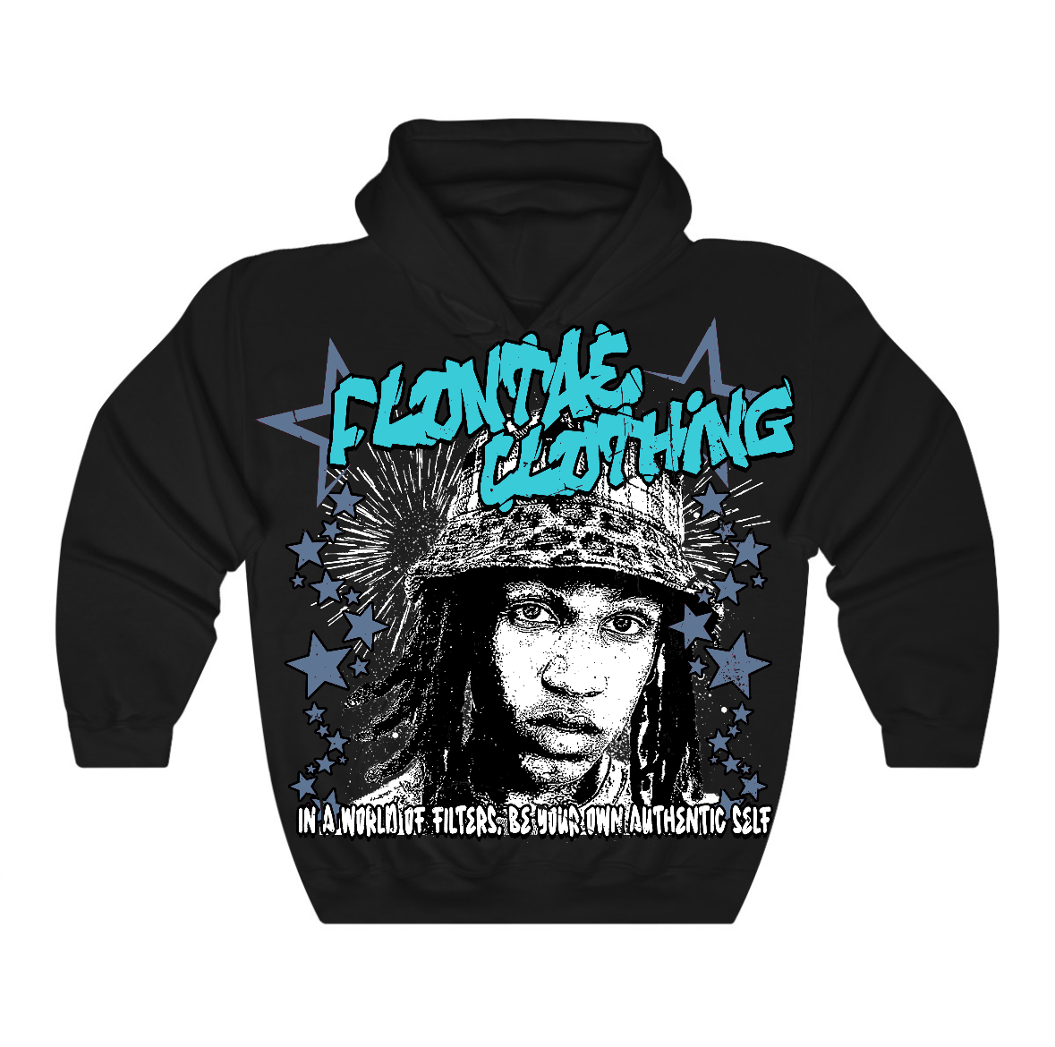 Gamma Blue 11s Flontae Hoodie Be Yourself Graphic