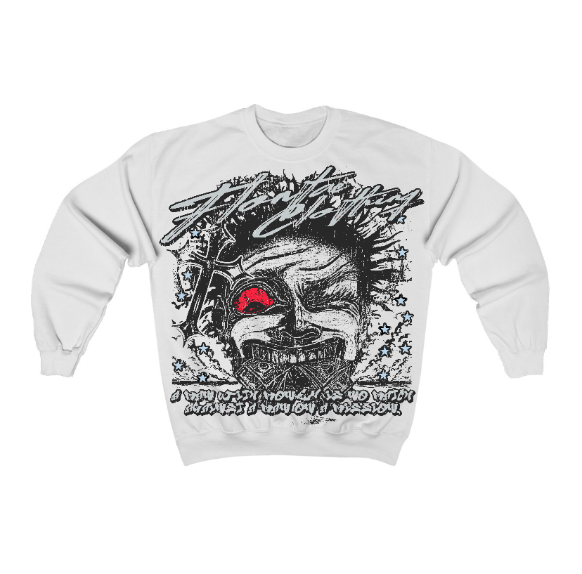Black Metallic Reimagined 5s Flontae Crewneck Sweatshirt Nothing Else Graphic