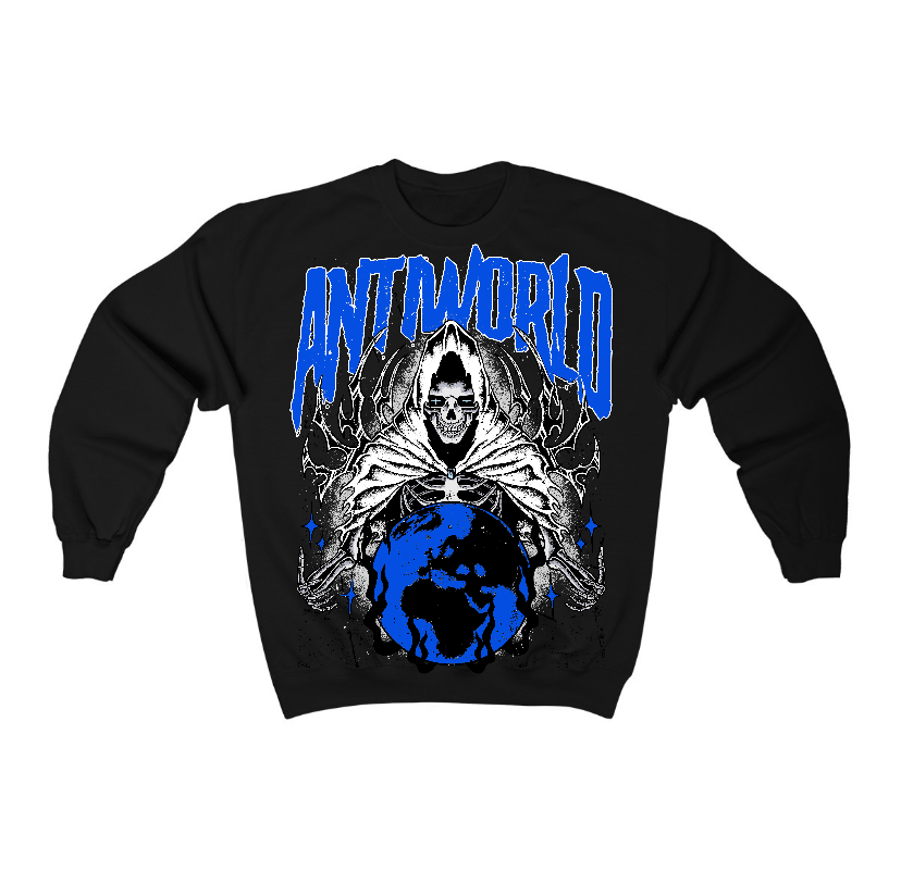 Blueberry 12s Flontae Crewneck Sweatshirt Lonely Graphic