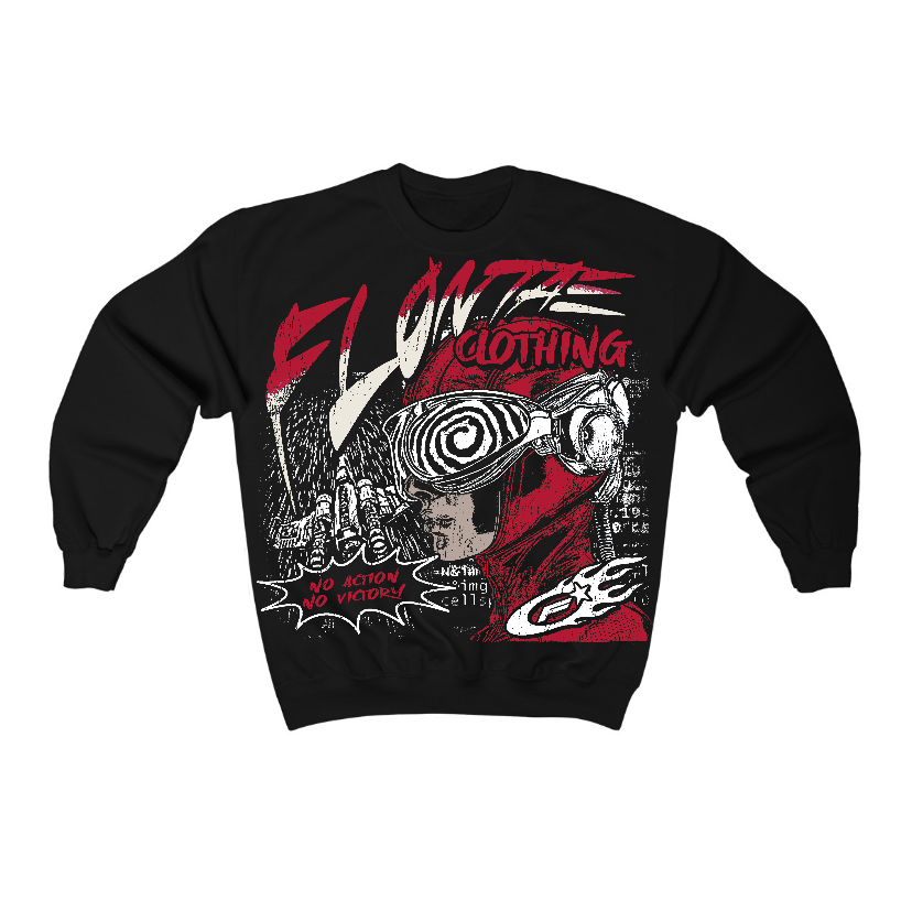 Black Toe Reimagined 1s Flontae Crewneck Sweatshirt Justify Graphic