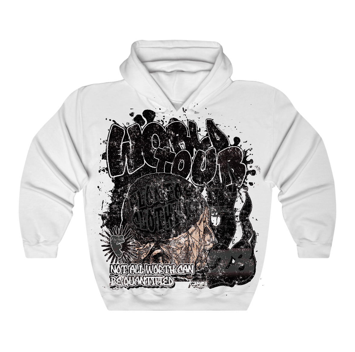Black Cat 4s Flontae Hoodie Intelligence Graphic