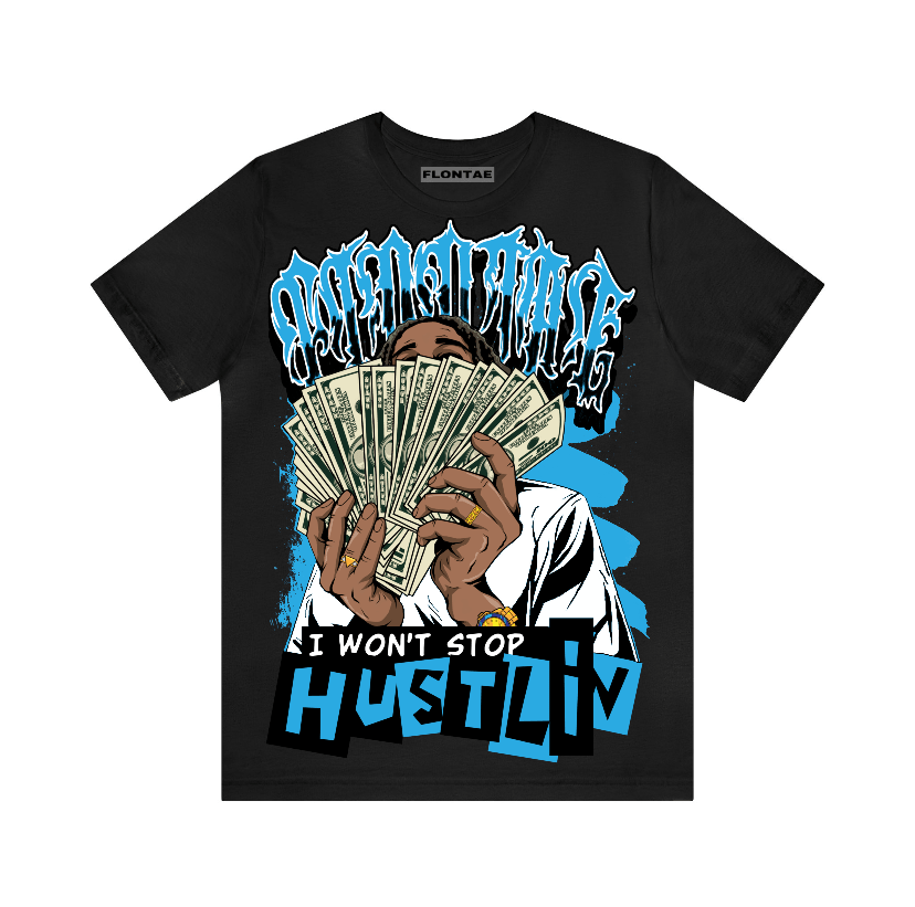 Powder Blue 9s Flontae T-Shirt Hustlin Graphic