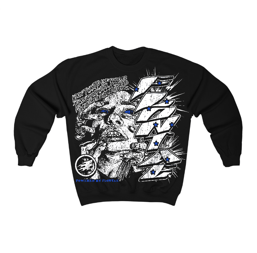 Blueberry 12s Flontae Crewneck Sweatshirt Forever Graphic
