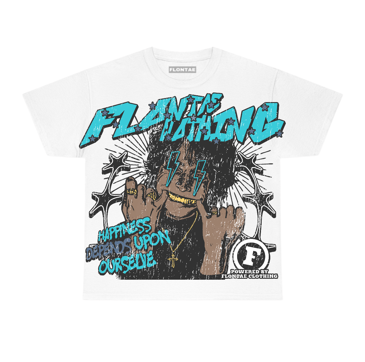 Gamma Blue 11s Flontae T-Shirt Inner Bliss Graphic