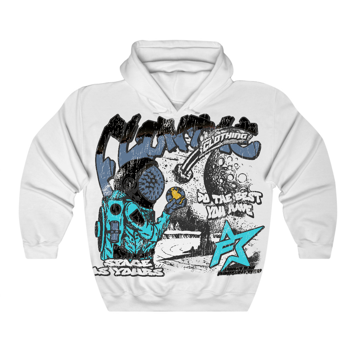 Gamma Blue 11s Flontae Hoodie Space Is Yours Graphic