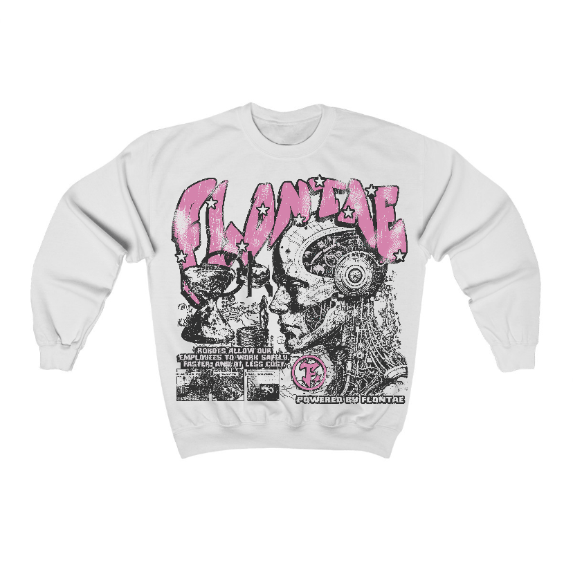 Orchid 4s Flontae Crewneck Sweatshirt Smartness Graphic