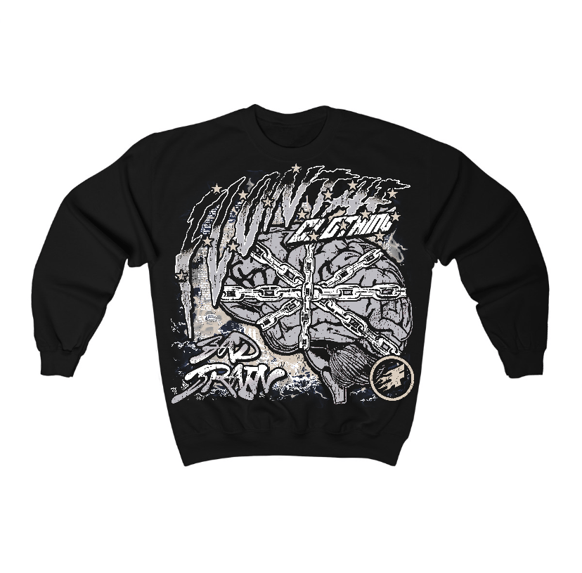 Reverse Metallic 5s Flontae Crewneck Sweatshirt Bad Brain Graphic